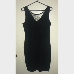 Metaphor Black Lace Mini Dress